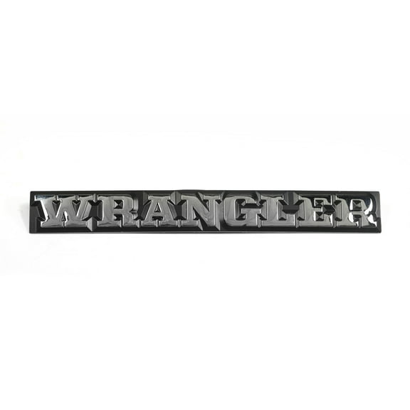 Omix DMC-55010768 Emblem, Wrangler; 87-90 Jeep Wrangler YJ Fits select: 1989-1990 JEEP WRANGLER / YJ