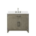 thumbnail image 2 of Laurel 36 in W x 22 in D Grey Oak Single Bath Vanity, White Quartz Top, and Faucet Set, 2 of 3