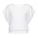 thumbnail image 4 of Blusa holgada informal de manga corta con manga de murciélago y gasa para mujer, 4 of 4