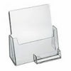 Clear Large Brochure Holder With Business Card Flyer Stand Display AZM Displays