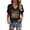 Z1Black, variant on Trendfront Womens Floral Graphic Print Tee Fashion V Neck Short Sleeve Tops Summer T Shirts Casual Pullover Stylish Shirt