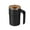 Black, variant on USB Rechargeable Portable Electric Mixer Cup For Coffee Protein Shakes
