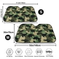 thumbnail image 3 of Daiia Camouflage Dinosaur Windshield Sun Shade for Car SUV Truck (Medium ), Car Sun Shade Windshield, Car Shades for Front Windows, Sunshade for Car Windshield, 3 of 7