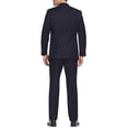 thumbnail image 2 of Alberto Nardoni Navy Suit Slim Skinny European Fit Vested 3 Pieces Suit Notch Lapel Side Vented, 2 of 3
