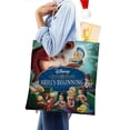 thumbnail image 4 of My Little Mermaid: Ariel, la Princesa Bolso de tela con estampado de lienzo para mujer, bolsa de compras reutilizable y estética, con cremallera interior, regalo para mujer,40*45cm., 4 of 6