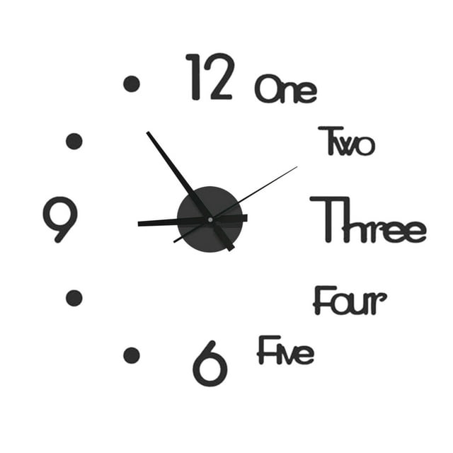 Wall Clocks for Living Room Decor 24 Inch Large Wall Clock Watch Diy Sticker Wall Clocks Pared Home Decoration Special Living Room Home Decoration Office Shop Art Decor