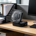 thumbnail image 4 of EGNMCR Fan, Ceiling Fan Handheld Fan Convenient Outdoor Hanging Rope Fan Mirror Fan USB Charging Fan Equipped With Charging Wires Easily Storage Portable Fan For Travel Office Home Plastics fan, 4 of 6