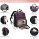thumbnail image 5 of Mochila para portátil LOVEVOOK Fashion Business de 17 pulgadas, color morado oscuro, 5 of 8