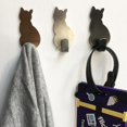 thumbnail image 4 of Stainless Steel Cat Wall Hook,Decorative Stainless Steel Hanger Retro Wall Mounted Hook for Keys,Towel,Coat,Hat Set of 2, 4 of 8