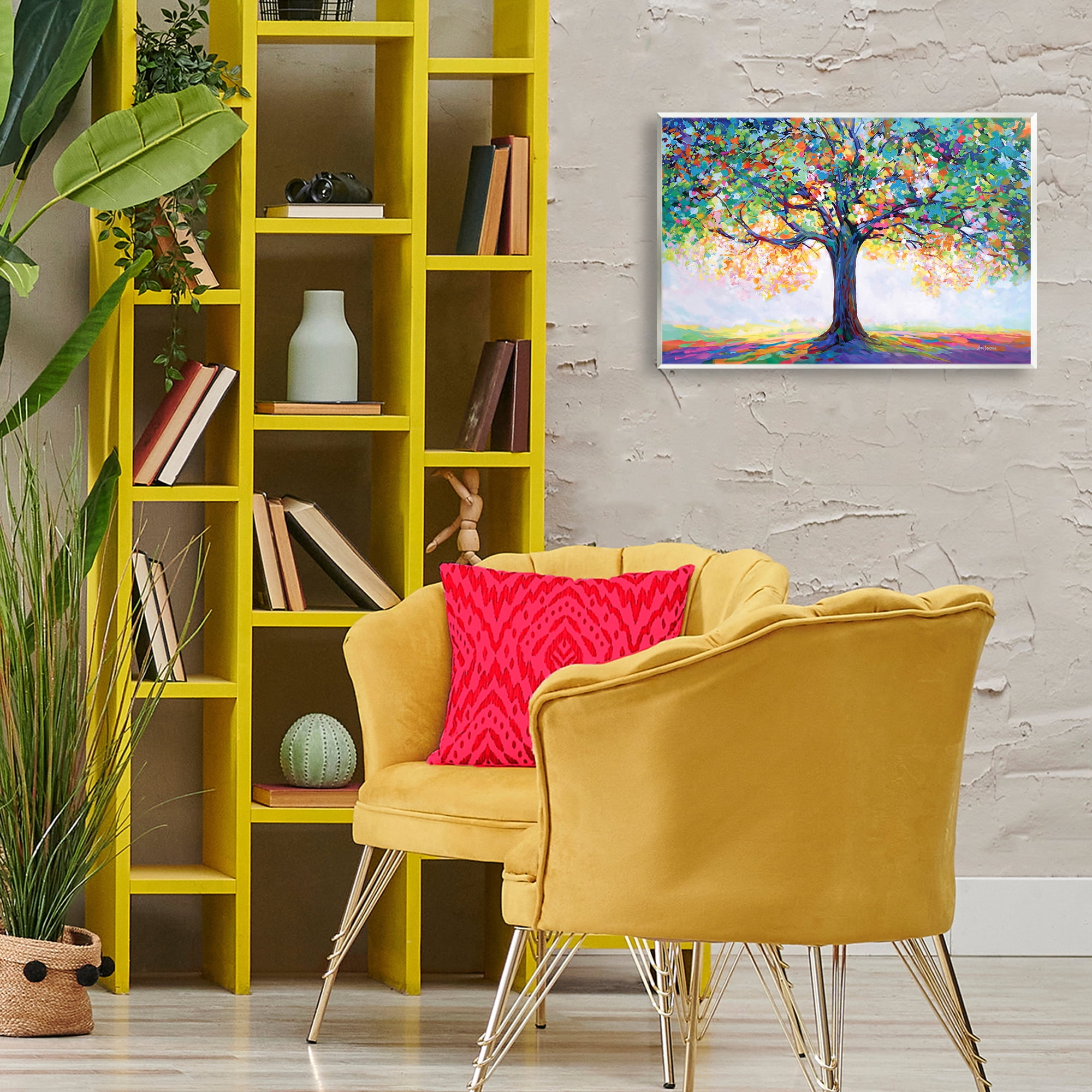 Stupell Industries Tree Of Opportunity Landscape & Nature Painting Unframed Art Print Wall Art, 19 x 13