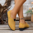 thumbnail image 5 of YOUYEDIAN Loafers for Women Spring Fall Pointed Toe Versatile Slip On Wedge Heel Shoes Fashion Comfortable Casual Shoes, 5 of 5