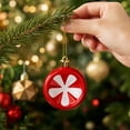 thumbnail image 5 of Christmas Ornament Balls Set, Assorted Multi-Shape Printed Hanging Baubles & Tree Pendants Kit, Xmas Tree Home Party Window Indoor Holiday Decor Red-A, 5 of 7