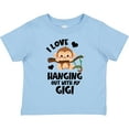 thumbnail image 3 of Inktastic Monkey I Love Hanging out with My Gigi Boys or Girls Toddler T-Shirt, 3 of 5