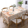 thumbnail image 2 of YFYANG Rectangular Polyester Table Cloth Pastel Geometric Butterfly Table Cover for Indoor Outdoor Kitchen Restaurant Table Decoration Tablecloths，54" X 72", 2 of 9