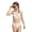 D-White, variant on Girls Swimsuits Long Sleeve Sun Swimwear Cute Floral Ruffle Surfing 3 Piece Swimsuit with Hat for Toddler and Kids