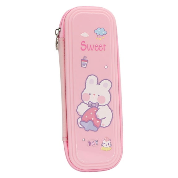 Stylish Plastic Pencil Case under $5! Yannianjz Colorful Fashion Pencil Case forgirls,studentschoolSupplies Organizer with Multiple Compartments, Hard Case for Pencils, Erasers, Rulers, Back toschool