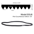 thumbnail image 2 of 2pcs 530J8 PJ V-Ribbed Belt 8 Ribs 53" Length x 0.74" Width x 0.14" Height, EPDM Rubber Poly V Belt, 2 of 5