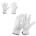thumbnail image 3 of Guantes de trabajo, resistentes a las espinas, piel de oveja de alta calidad, guantes de jardín con muñeca elástica para hombres y mujeres, duraderos y absorbentes del sudor (S) oso de fresa Electrónica, 3 of 5