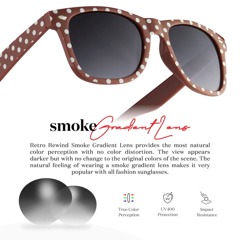 Vintage Polka Dot Wayfarer Sunglasses UV400 Non-Polarized Gradient Lens 617HUceuVeL._AC_SY350_QL65_.jpg main image 2