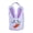 Purple, variant on Easter Plush Basket for Egg and Gifts 9" W x 9.25H", Bunny Bag, Rabbit Face with Soft Ears,Purple