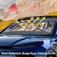 thumbnail image 3 of Yuyamidu Driving Dog Front Window Car Sun Shade Foldable Windshield Sunshade for Hatchback SUV Van Summer Car Sun Visor Large Car Window Shield Blocks UV Rays Auto Accessories, 3 of 7