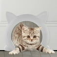 thumbnail image 1 of Porte pour Chat d'Intérieur Porte pour Animaux de Compagnie Chatons et Chatons Porte pour Chat (Blanc), 1 of 7