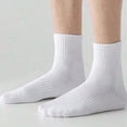 thumbnail image 4 of 5/10/20Pairs Black Socks  Summer Casual Couple's Stockings Tennis Socks Sweat Absorbing Breathable For Home Use Tubesocks Comfy Thin Socks , Not Hot At All & Stretchy !, 4 of 10