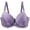Purple, variant on ,Women's Underwire Deep V Push up Bras Supportive Lift Gathering Bra Sexy Lace Lush Soft Comfy Bralettes Beige 100C