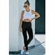 thumbnail image 4 of ABPHQTO Leggings deportivos de yoga empalmados negros para mujer, 4 of 5