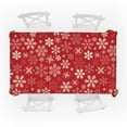 SDJMa Christmas Tablecloth Red White Snowflake Waterproof Spill sdjma-christmas-tablecloth-red-white-snowflake-waterproof-spill