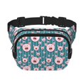 thumbnail image 1 of Fotbe Funny Pig Faces Cangurera Cuadrada con Estampado de Doble Capa, Bolsa de Cintura Ajustable Mini para Hombres y Mujeres, 1 of 9