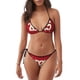 thumbnail image 1 of Balery Happy New 2025 Year Pijama Estampado Bikini de Dos Piezas para Mujer - Conjunto de Bikini Ajustable Sexy y Cómodo para Playa, 1 of 6