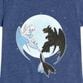 thumbnail image 3 of How to Train Your Dragon - Night And Light Moon - Toddler & Youth Girls Short Sleeve Graphic T-Shirt, 3 of 5
