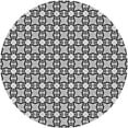 thumbnail image 1 of Ahgly Company Machine Washable Indoor Round Transitional Platinum Silver Gray Area Rugs, 6' Round, 1 of 7
