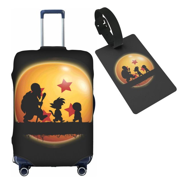 Anime Cartoon Dragon Ball Z (8) Travel Suitcase Protector Elastic Washable Protective Baggage Covers With Concealed Zipper For 22-24 Inch Suitcase - M