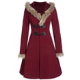 thumbnail image 4 of Moda mujer cárdigan sólido botón otoño abrigo con capucha blusa delgada prendas de vestir Pompotops qwe18952, 4 of 8