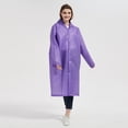 thumbnail image 2 of MSJUHEG Umbrella Rain Jacket Umbrella Windproof Adult Pure Color Outdoor Hiking Rainy Day Traveling Drifting Raincoat Rain Jacket Womens Waterproof With Hood Purple One Size, 2 of 8