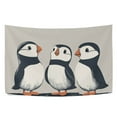 thumbnail image 6 of Yayeee Tapestry Wall Hanging for Bedroom 60" x 40" Living Room Home Wall Art Decor, Cute Little Puffin, 6 of 7