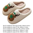 thumbnail image 2 of Felpa Cálidas Sin Cordones Cómodas Casa Zapatos Plataforma Invierno Ciervos Navidad Antideslizantes Mujeres Hombres para Regalo, 2 of 9