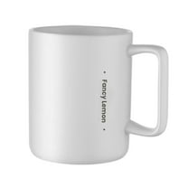 Fancy Lemon  Cups, Premium Coffee Mugs Set of 2 White Ceramic Sublimation Cups 11 oz Christmas Coffee Mug for Soup Tea Milk Latte Hot Chocolate