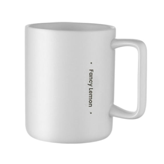 Fancy Lemon  Cups, Premium Coffee Mugs Set of 2 White Ceramic Sublimation Cups 11 oz Christmas Coffee Mug for Soup Tea Milk Latte Hot Chocolate