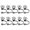 White, variant on Shisuyan Creative Straw Toppers Black 10Set 1In