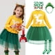 thumbnail image 1 of Vestido de Navidad para niñas, vestido de tul tejido de malla, vestido de princesa de una pieza para Año Nuevo, manga larga, patrón de alce para niñas, 1 of 5