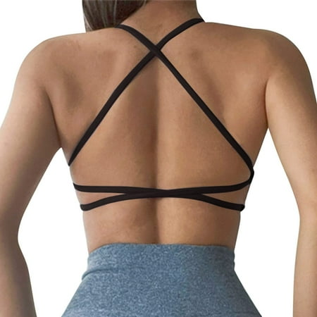 

Aayomet Push Up Bras for Women Sports Bra Women S Beautiful Back Thin Shoulder Straps Running With Yoga Fitness Vest Yoga Bra B M