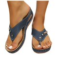 thumbnail image 3 of Fukaraa Women's Orthopedic Sandals Arch Support Wedge Non-Slip Beach Platform Summer Shoes, 3 of 9