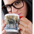 thumbnail image 2 of 3drose, Usa, Wyoming, Yellowstone Np. Coyote Close-up in Winter., 11oz Two-tone Red Mug, 2 of 6