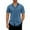 Cerulean‌, variant on Coorders George Fit Men's & Big Men's Casual Button Front Shirt with Short Sleeves ,Beige,M