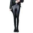 thumbnail image 2 of Gibobby Leggings afelpados de invierno para mujer Leggings de sintética para mujer Pantalones elásticos de sintética de talle y pantalones cálidos(I,XG), 2 of 5