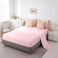 thumbnail image 5 of Erosebridal Funny Capybara Pattern 7-Piece Twin Bedding Sets,Hawaii Summer Holiday Bedding Comforter Set For Kids Girls ,Reversible Pink, 5 of 7
