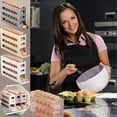 thumbnail image 5 of Egg Holder for Fridge, 4 Tiers Automatic Egg Rolling Dispenser, Space Saving Egg Tray for Refrigerator, Holds 30 Eggs Simultaneously,Rolling egg dispenser (Color : Gray), 5 of 5